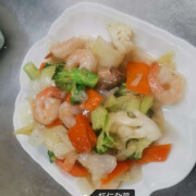 King Prawns With Seasonal Vegetables 時菜蝦球